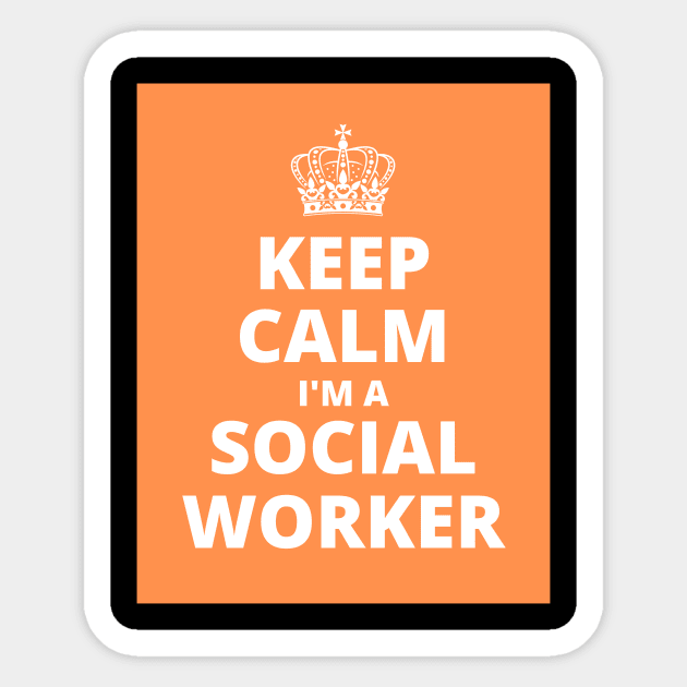 social Worker great Sticker by Justine Nolanz